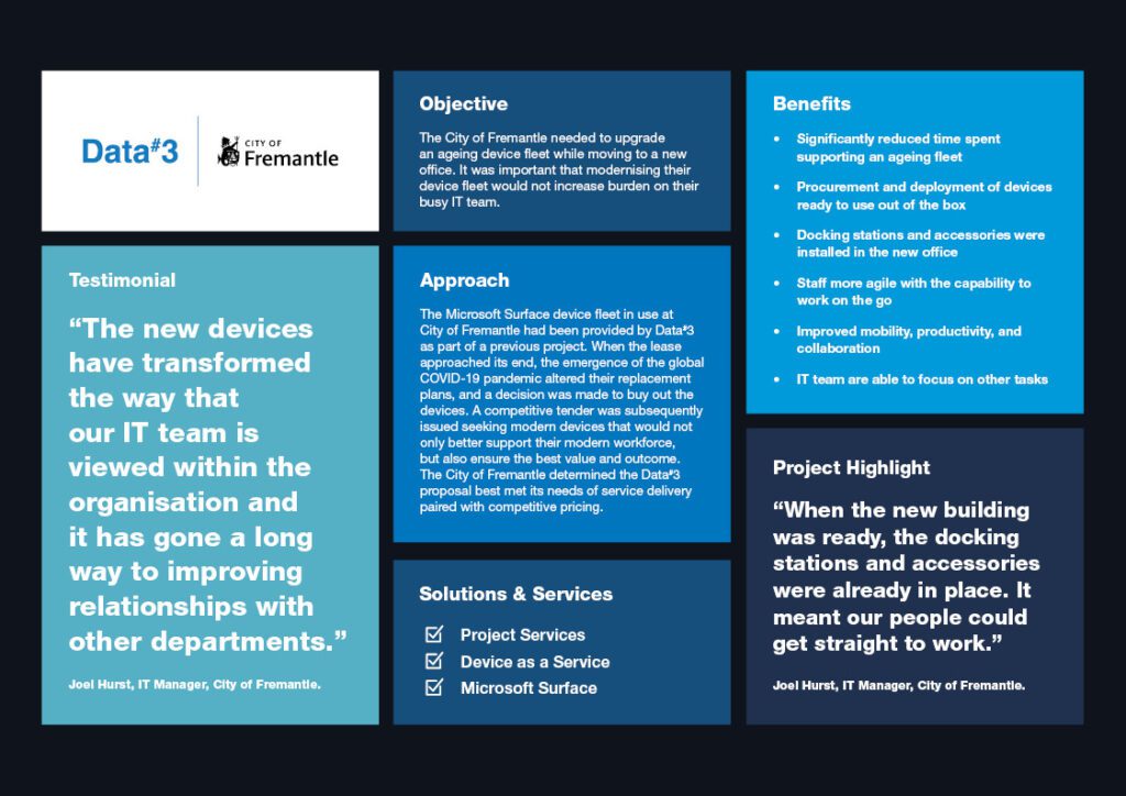 City of Fremantle Customer Story Slide