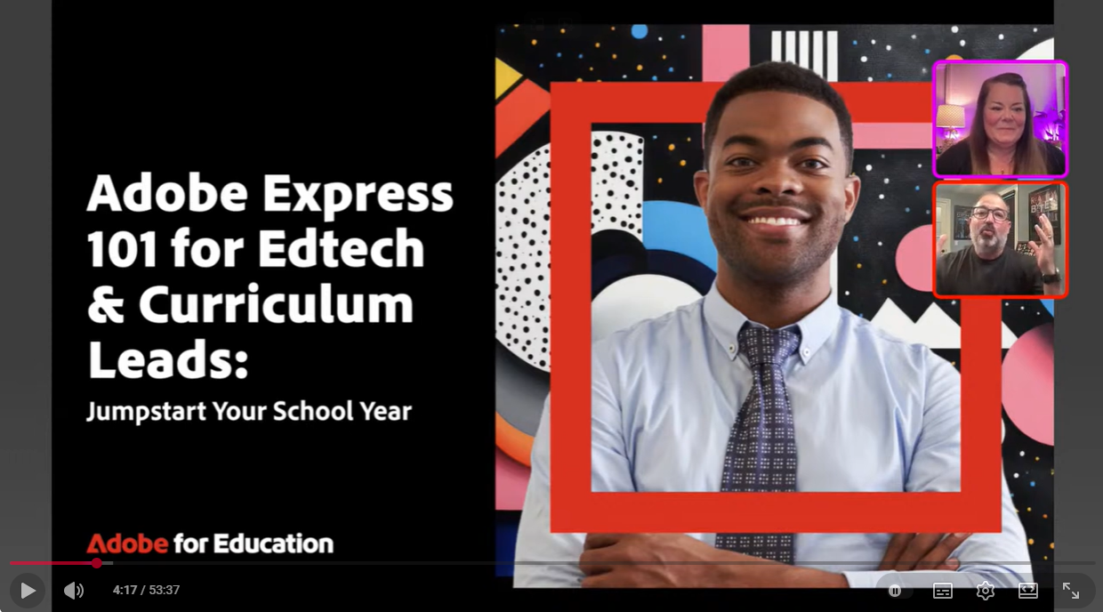 Adobe Express 101 for Edtech and Cirriculum leads