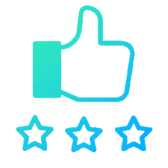 animated icon review hover pinch