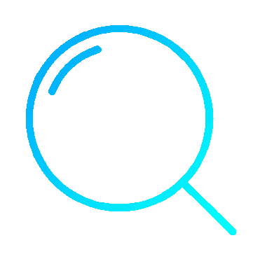 animated icon magnifier zoom search hover spin