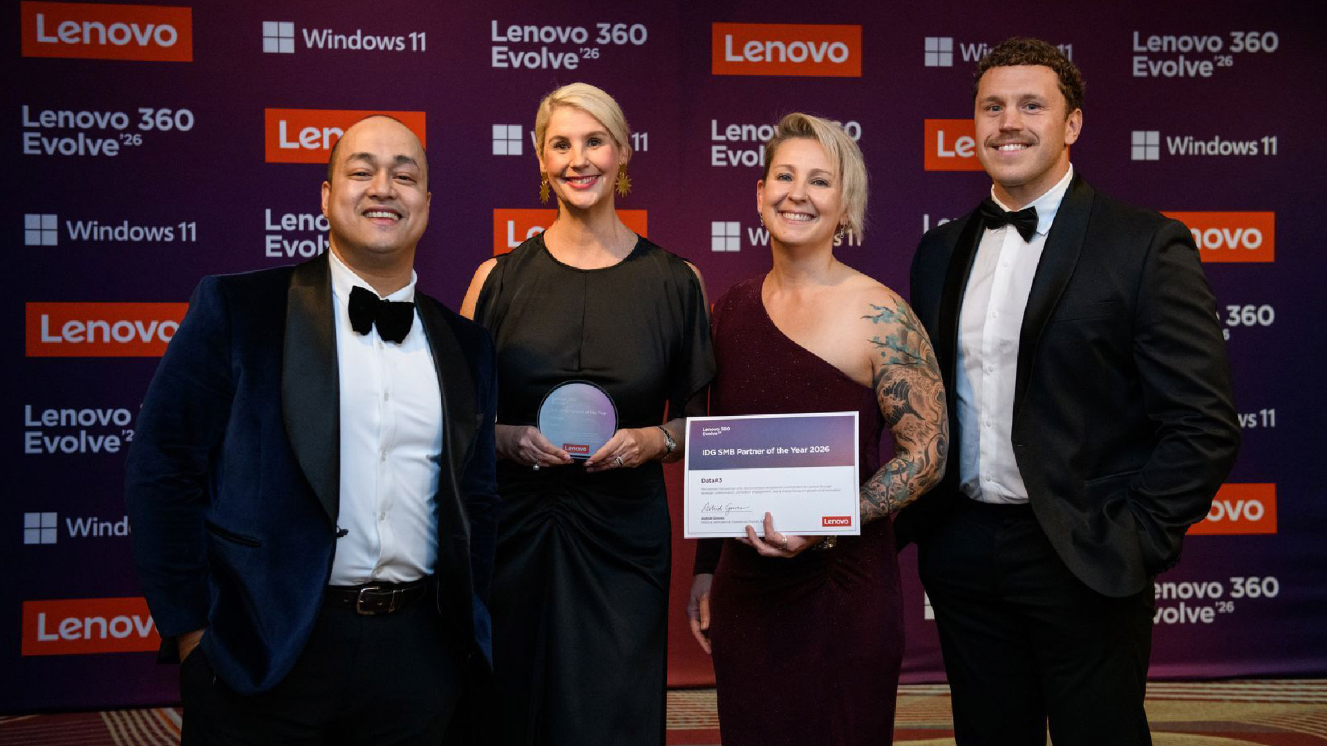 Lenovo IDG SMB Partner of the Year award Release KC card